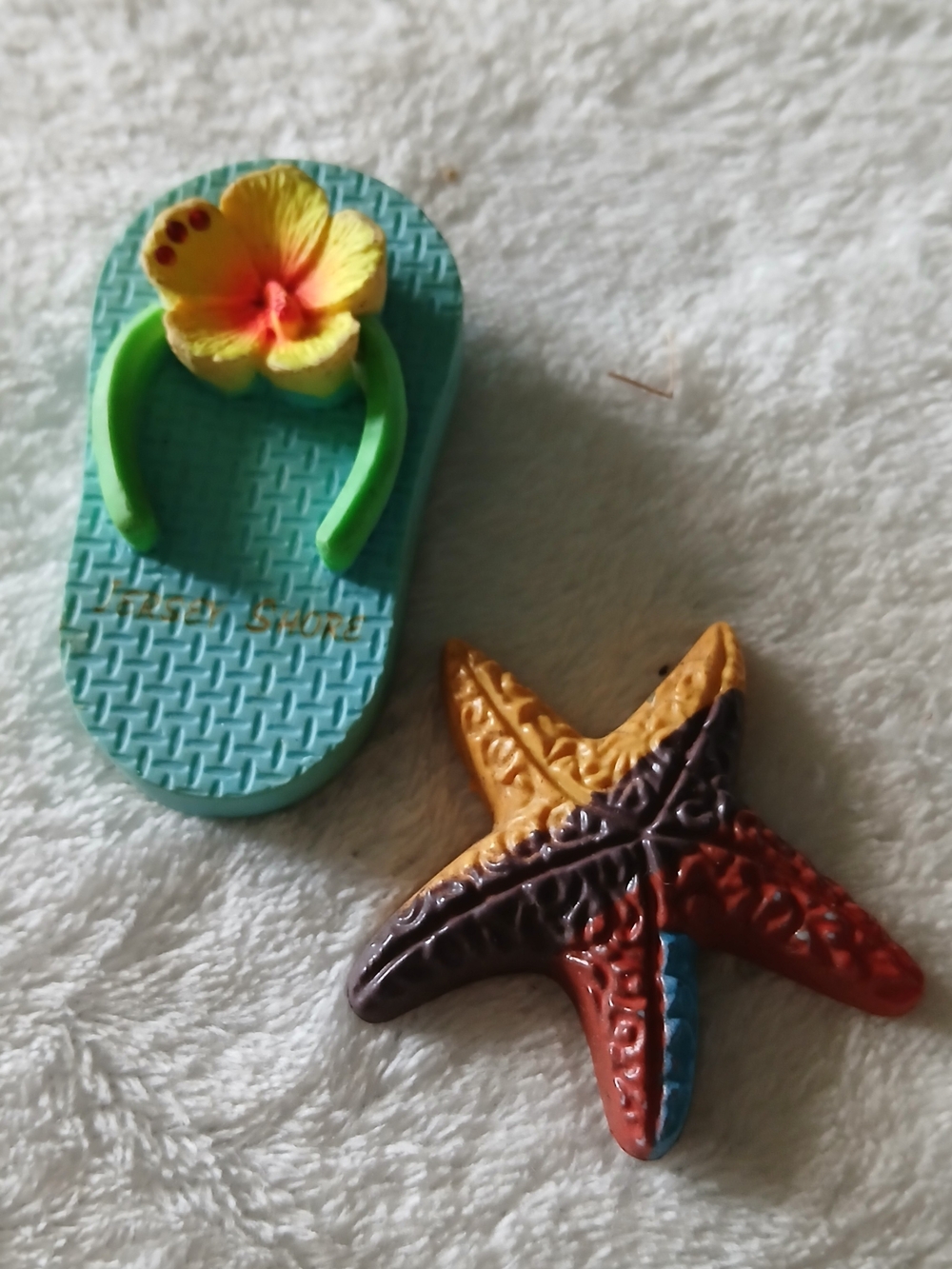 💲 Jersey Shore Flip-Flop & Starfish Fridge Magnets